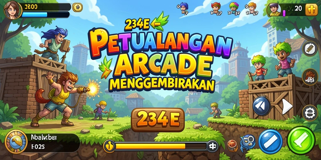 Screenshot menarik dari gameplay seru 234E yang penuh aksi.