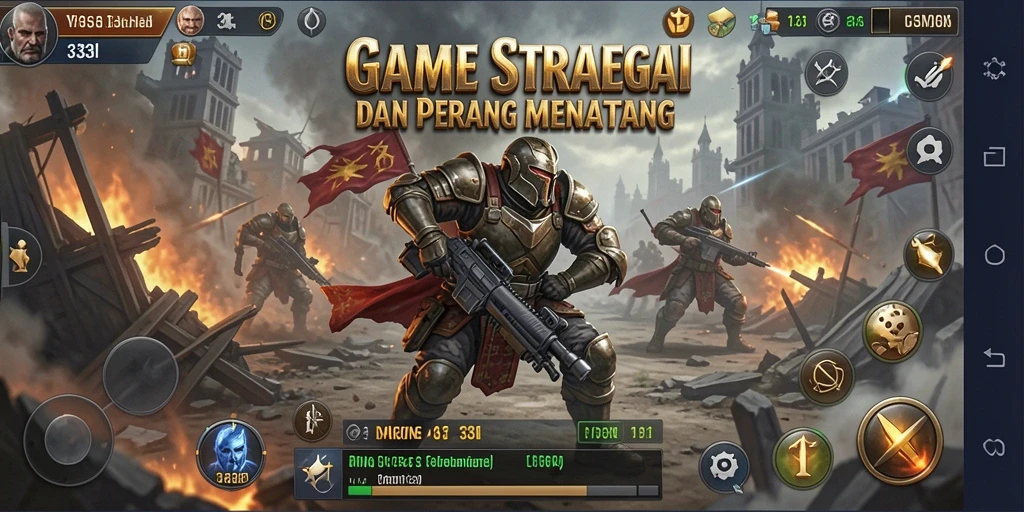 Screenshot gameplay 333I menampilkan strategi cerdas dan pertempuran intens.