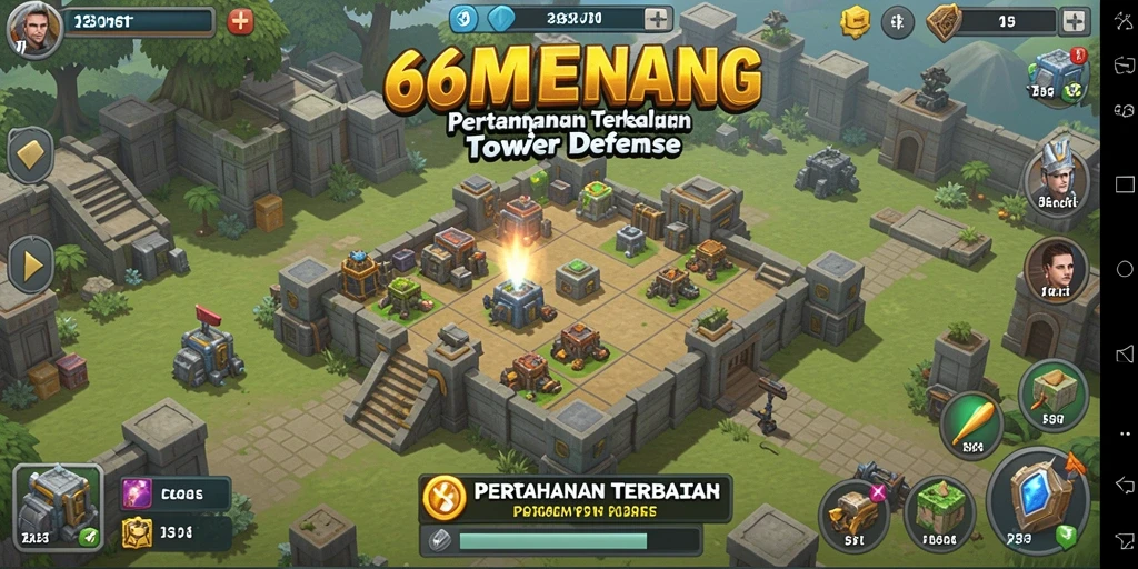 Menampilkan aksi strategi Tower Defense yang seru dan mendebarkan.