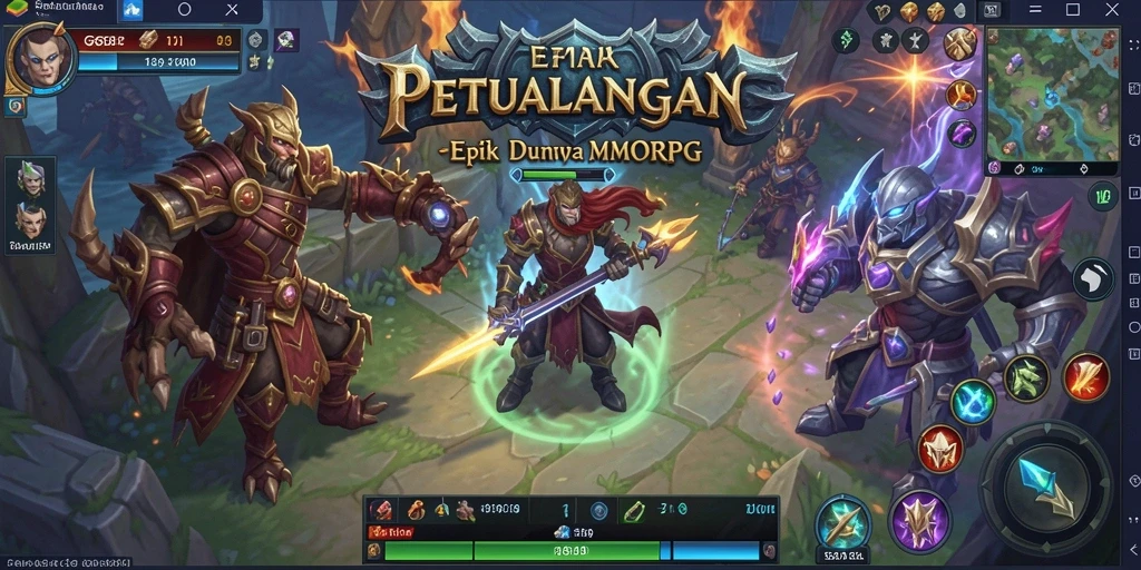 Tampilan gameplay G668 yang mendebarkan di dunia MMORPG.