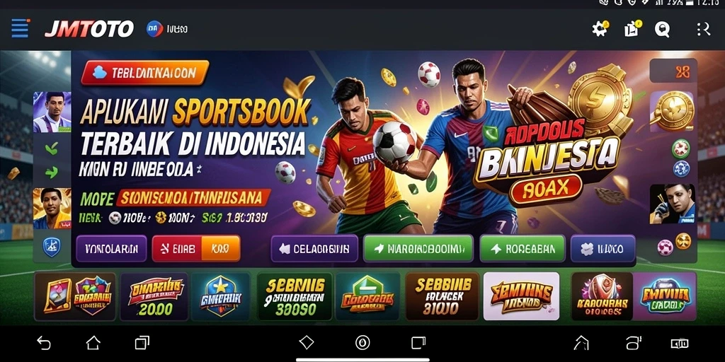 Tampilan utama <strong>JMTOTO</strong> saat sedang melakukan taruhan olahraga.
