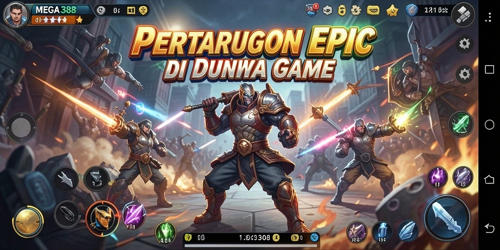 Tampilan screenshot MEGA388 yang memperlihatkan aksi pertarungan yang mendebarkan.