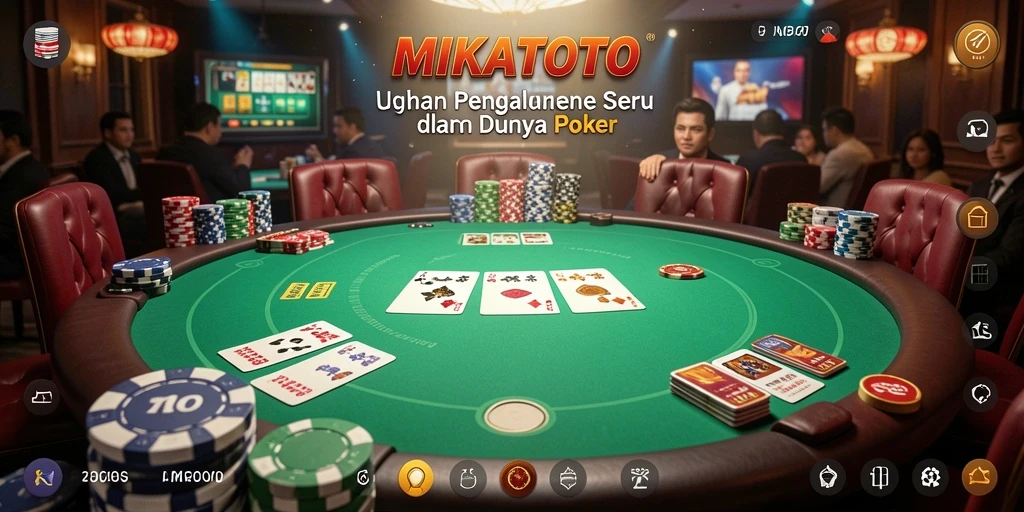 Gameplay poker MIKATOTO yang mendebarkan dan kompetitif.