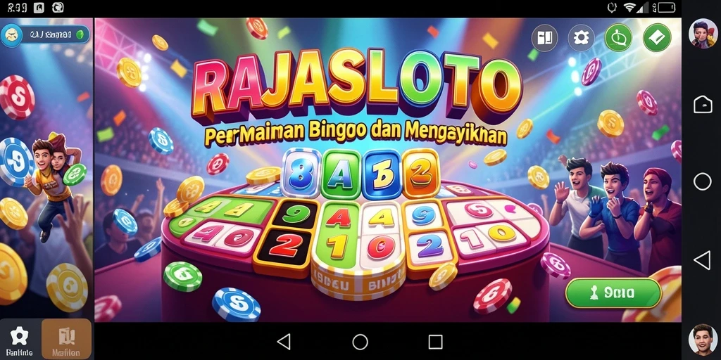 Screenshot gameplay RAJASLOTO dengan suasana permainan Bingo yang seru.