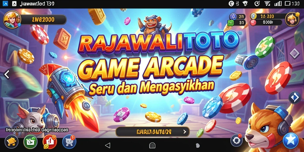 Screenshot utama RAJAWALITOTO menunjukkan aksi gameplay Arcade yang intens dan seru.