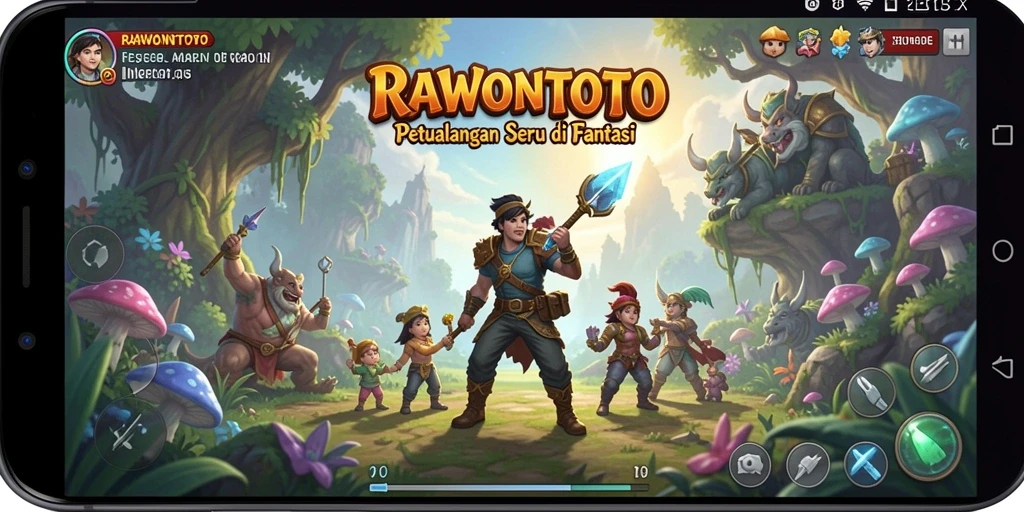 Screenshot menunjukkan gameplay seru di dunia petualangan yang memukau.