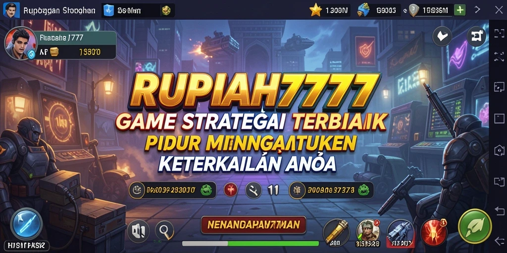 Gameplay RUPIAH777 yang seru dan strategis saat di medan perang.