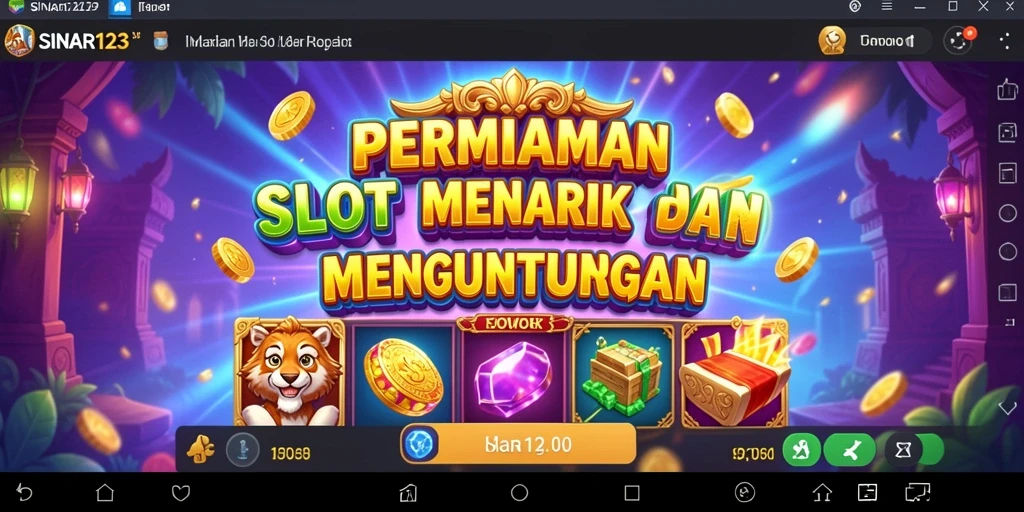 Tampilan menarik dari gameplay SINAR123 yang penuh warna dan peluang.