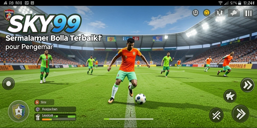 Gameplay menakjubkan dari SKY99 dengan aksi sepak bola nyata.