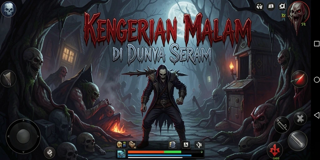 Tampilan gameplay menakutkan dari ZK988 dengan suasana mencekam.